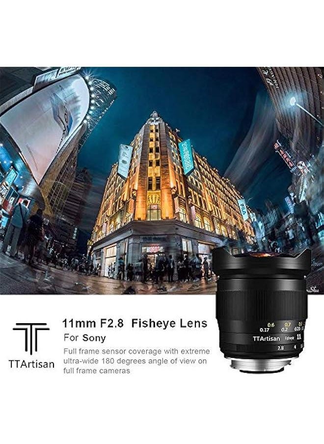 Arabest TTartisan 11mm F2.8 Ultra-Wide Fisheye Manual Cameras Lens Campatible with Sony Camera with Lens Pouch Bag  - Image 3