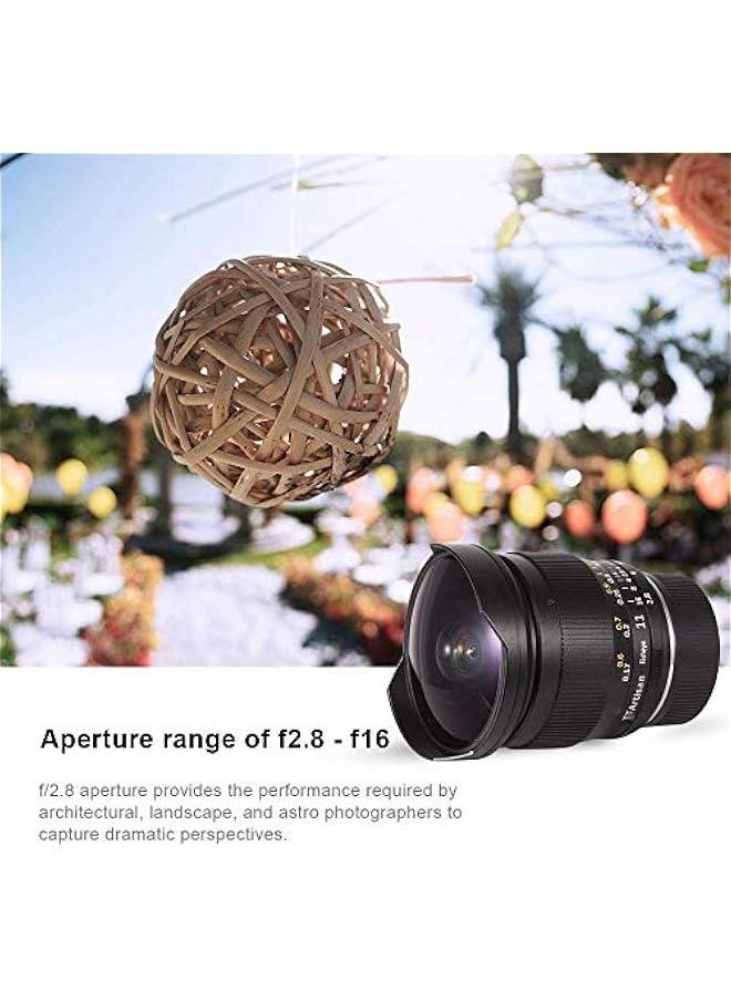 Arabest TTartisan 11mm F2.8 Ultra-Wide Fisheye Manual Cameras Lens Campatible with Sony Camera with Lens Pouch Bag  - Image 5