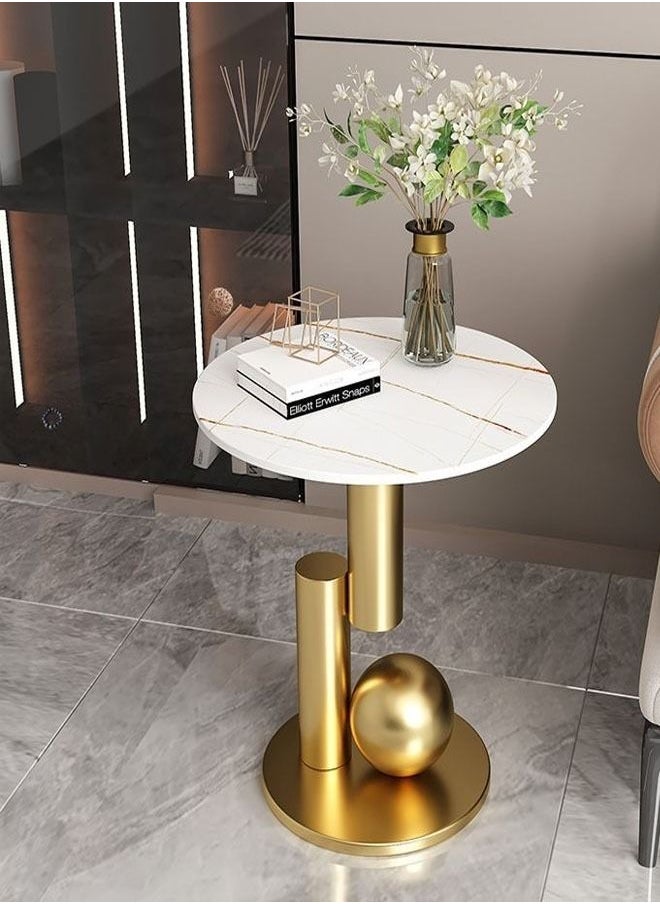 C&C Home - Modern Living Room Coffee Table Small Round Table Stable Bedside Table Simple and Creative Corner Table For Bedroom and Living Room Furniture 40 x 55 Centimeter - Image 1