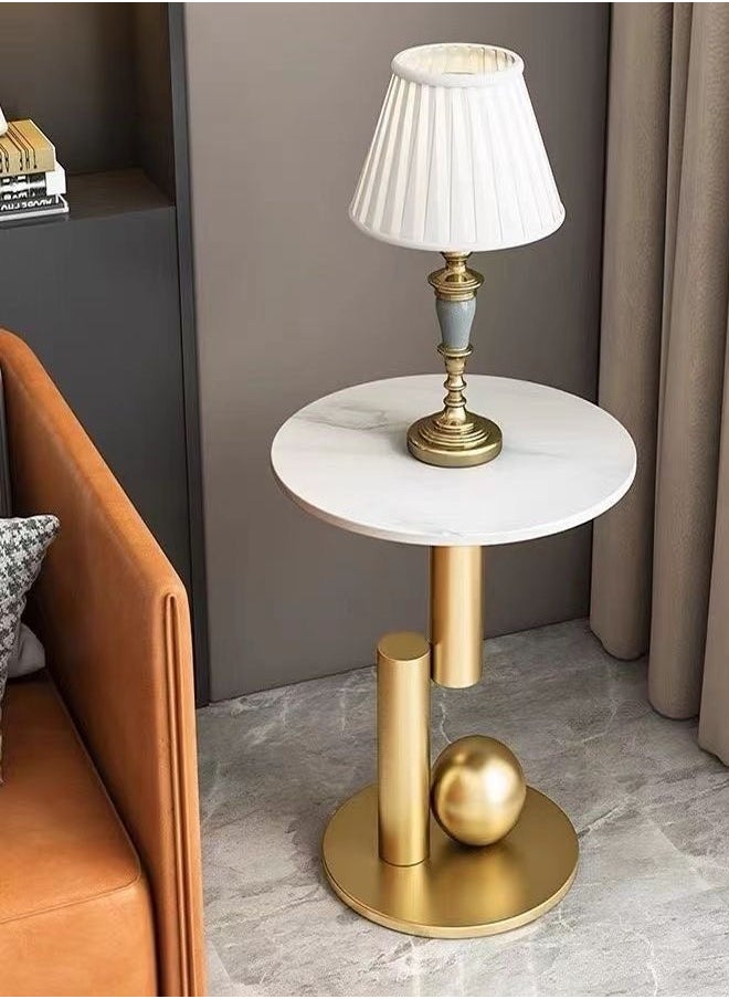 C&C Home - Modern Living Room Coffee Table Small Round Table Stable Bedside Table Simple and Creative Corner Table For Bedroom and Living Room Furniture 40 x 55 Centimeter - Image 1