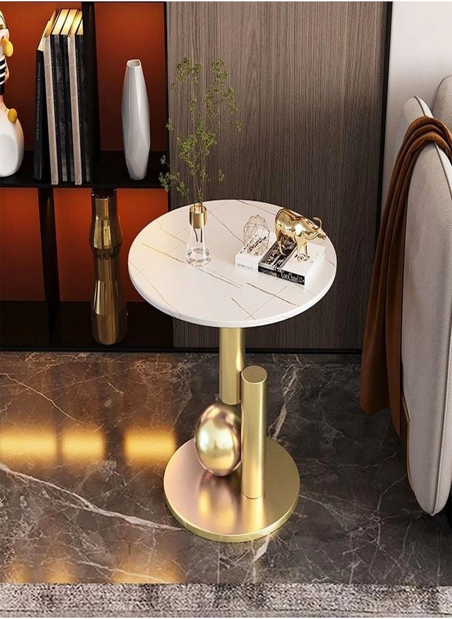 C&C Home - Modern Living Room Coffee Table Small Round Table Stable Bedside Table Simple and Creative Corner Table For Bedroom and Living Room Furniture 40 x 55 Centimeter - Image 1