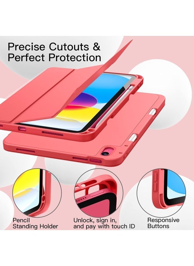 Raxoom 2022 iPad 10.9 Inch (10th Gen) Protective Case â€“ Slim Smart Cover with Pencil Holder and Adjustable Trifold Stand - Image 5