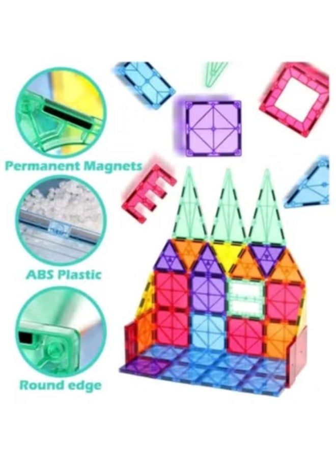 TEGRILO 120 Pcs Magnetic Building Blocks 3D Kids Building Blocks Set Magnetic Building Construction Educational STEM Toys for Toddler - Image 2