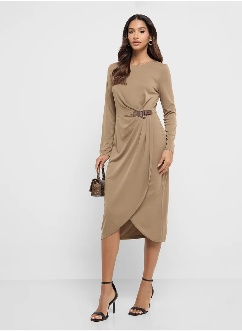 Lauren Ralph Lauren Knitted Wrap Dress