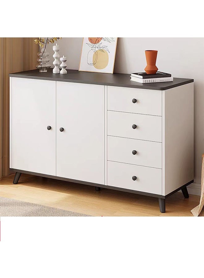 JCB CHIC خزانة تخزين حديثة ذات أدراج، خزانة تخزين جانبية لغرفة المعيشة والمطبخ، خزانة عرض لبار القهوة مع أدراج وأبواب لغرفة المعيشة - Image 1