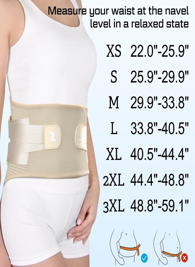 NEENCA Back Brace for Lower Back Pain Relief with Bionic Support System, Lumbar Support Belt for Women&Men with Lumbar Pad, Soft Breathable 3D Knit Fabric for Herniated Disc, Sciatica, Scoliosis -Skin - Image 5