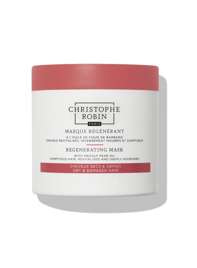 Christophe Robin Regenerating Mask with Prickly Pear Seed Oil for Dry, Damaged and Chemically Treated Hair 8.4 fl. oz - Image 1