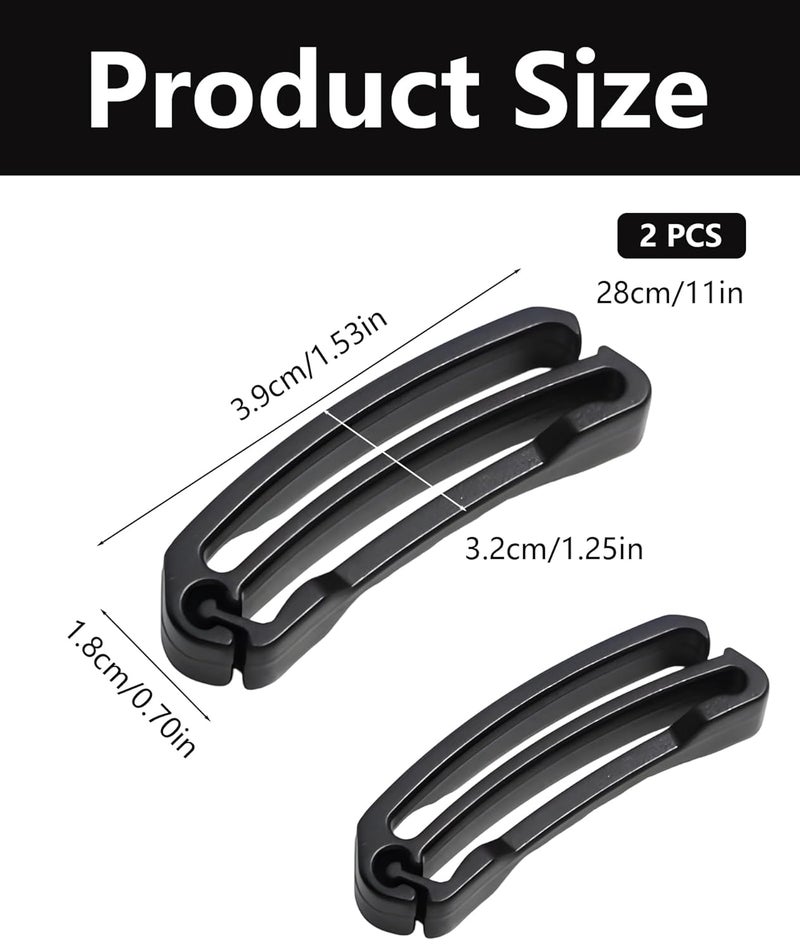 Buildcon 2Pcs Belt Clips for Men, Belt Hook for Men Jeans, Cinch Clip for Shirt, Secure Diving Gear, Adjust Backpack Straps, Organize Outdoor Equipment - Image 2