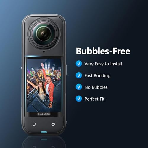 ZODUCT Insta 360 X5 Dual Lens Guard with Screen Protector | Tempered Glass Lens & Screen Cover | Dust Proof, Scratch Proof | Protective Camera Accessories for Insta 360 X5 (X5 Lens + Screen Tempered) - Image 5
