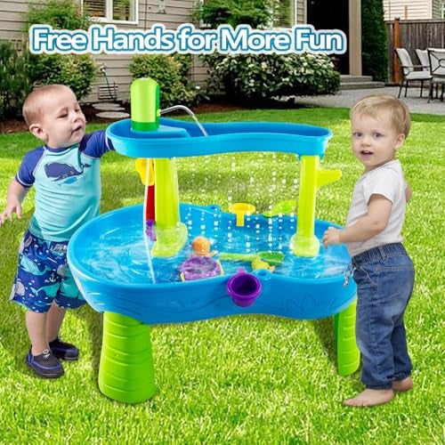 Intoypad Ultimate Water Table Pump 3 Hours of NonStop Fun Rechargeable Battery Powered Water Pump for Toddlers Water Play Sand Table Toys Accessories Summer Outdoor Game Toys for Kids Green - Image 5