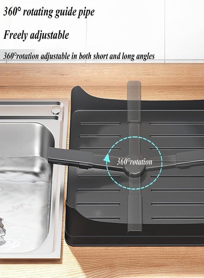 Glaceon Dish Drying Rack for Kitchen Counter, 2 Tier Dish Racks with Drainboard Set, Detachable Large Dish Drainer with Utensils Holder, Large Dish Strainers,Cutting Board Holder (570 rack) - Image 5