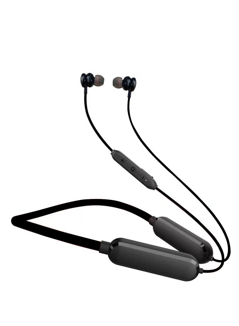 Smart Berry BT Wireless Stereo Neckband In-Ear Headphone Black Smartberry