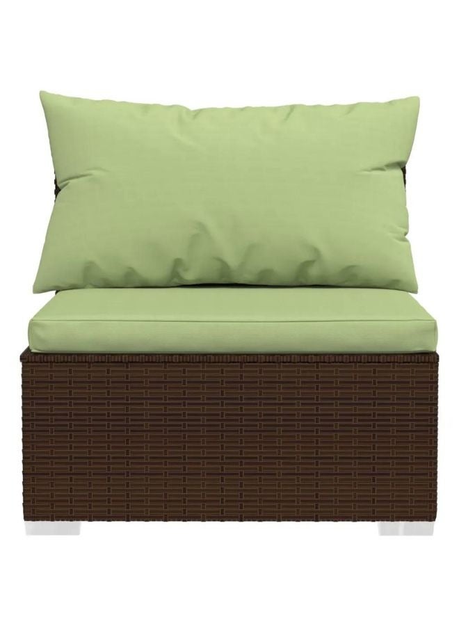 vidaxl vidaXL 8 Piece Garden Lounge Set with Cushions Poly Rattan Brown  - Image 2