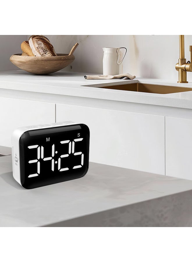 Hense Led Large Screen Timer, Electronic Learning Kitchen Magnetic Reminder, Student Homework Countdown Timer Ht05 - Image 3