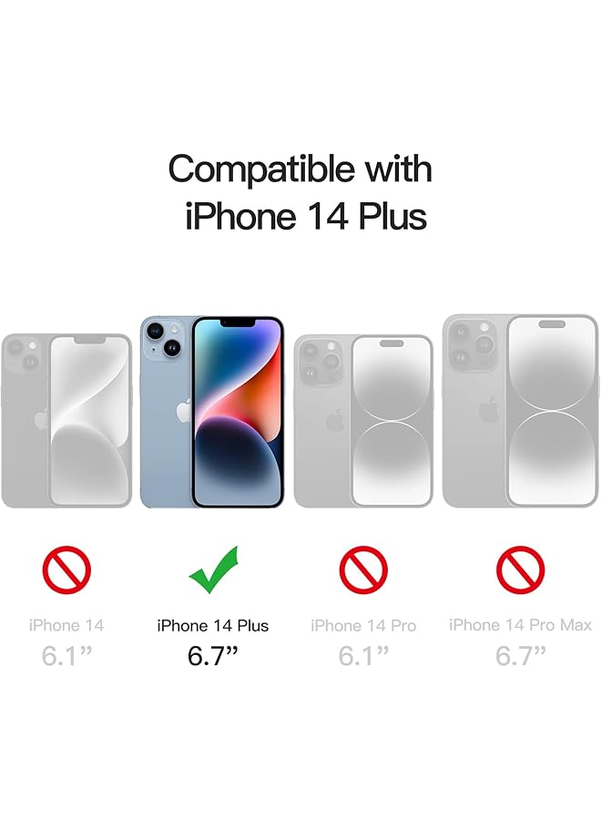 جي تيك واقي شاشة الخصوصية لهاتف آيفون 14 بلس مقاس 6.7 بوصة من الزجاج المقوى المضاد للتجسس، عبوتان - Image 2