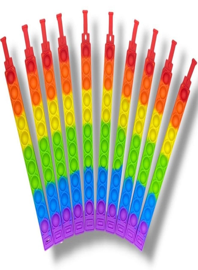 PARTISH Friendship Bands For Boys, Girls And Best Freind (Pop it Band Pack of 10) - Image 1