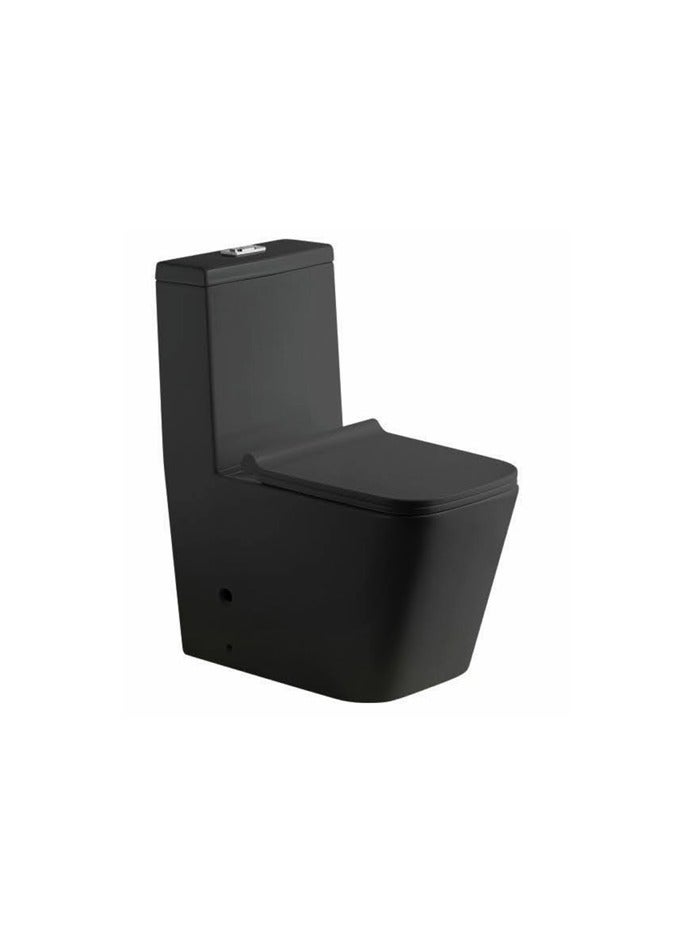 SONET 1062-Matt Black SINGLE PIECE WC S-TRAP - Image 1