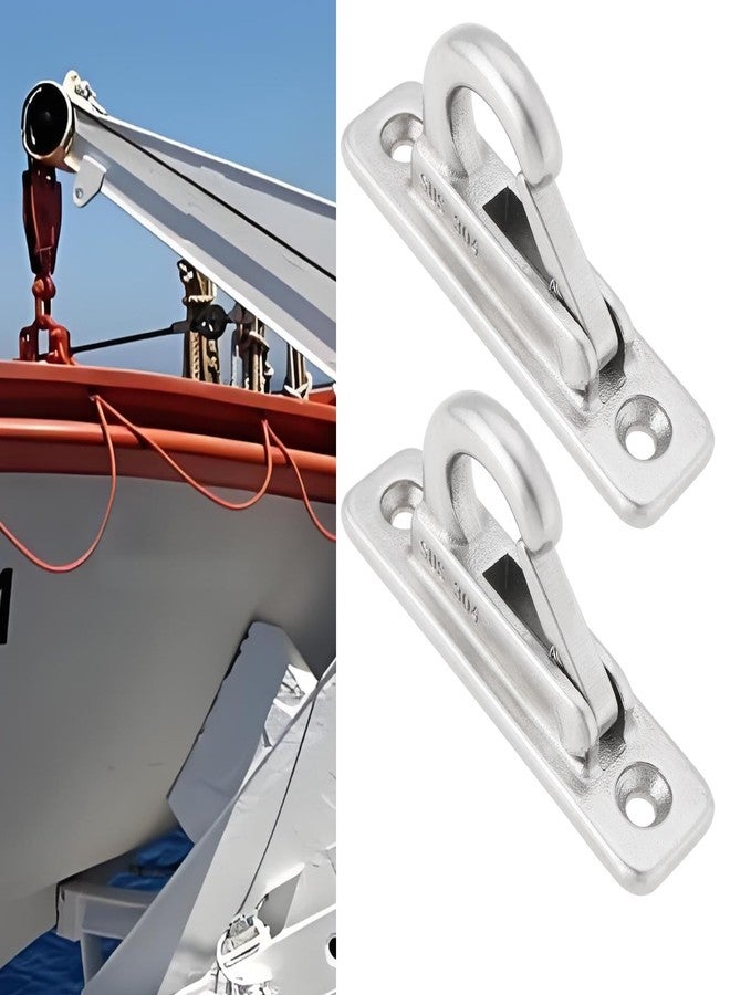 Create idea 4pcs Marine Fending Hooks 304 Stainless Steel Boat Fender Hooks Marine Hooks Boat Hooks Spring Hooks for Boats Trailers, 70x17mm - Image 2