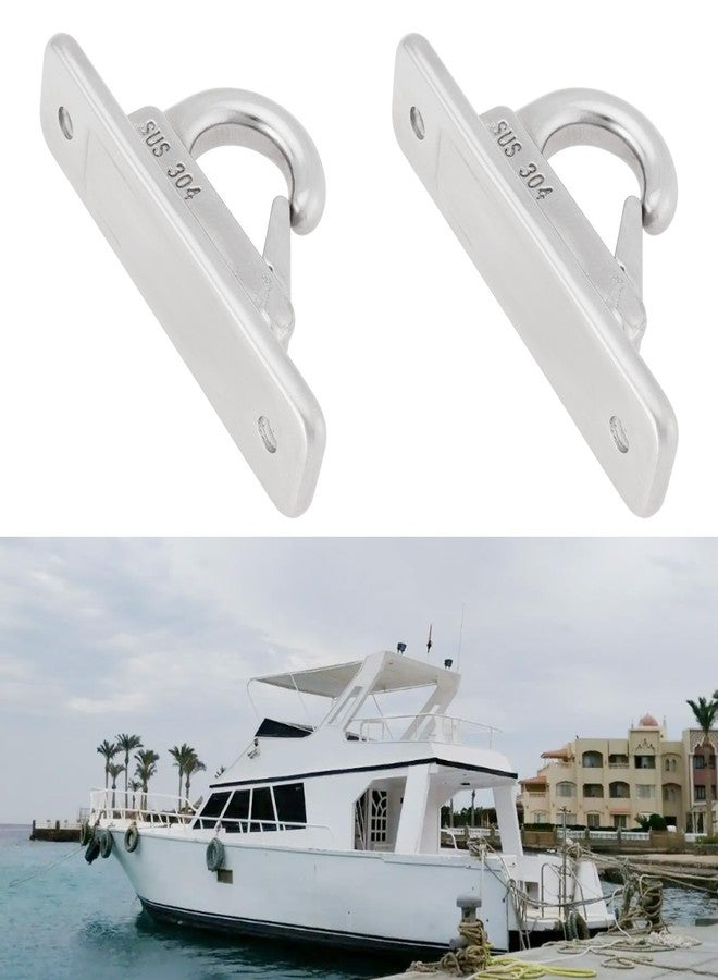 Create idea 4pcs Marine Fending Hooks 304 Stainless Steel Boat Fender Hooks Marine Hooks Boat Hooks Spring Hooks for Boats Trailers, 70x17mm - Image 3