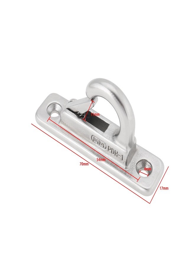 Create idea 4pcs Marine Fending Hooks 304 Stainless Steel Boat Fender Hooks Marine Hooks Boat Hooks Spring Hooks for Boats Trailers, 70x17mm - Image 4