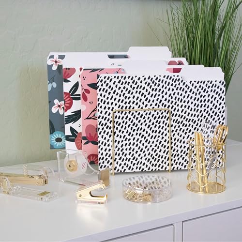 Carousel Greetings Cute File Folders, Set of 12 3-Tab Letter Size Decorative File Folders Boho Manilla 8.5 x 11 – Pretty Designer Home Office School Supplies (Mesmeric) - Image 5