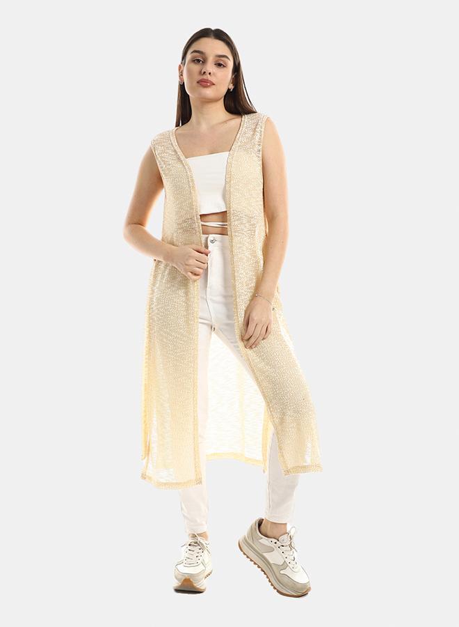 kady Jamila Women Patterned Slip On Cotton ,beige-XXL - Image 1