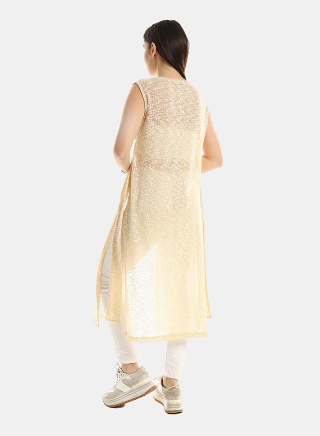 kady Jamila Women Patterned Slip On Cotton ,beige-XXL - Image 3