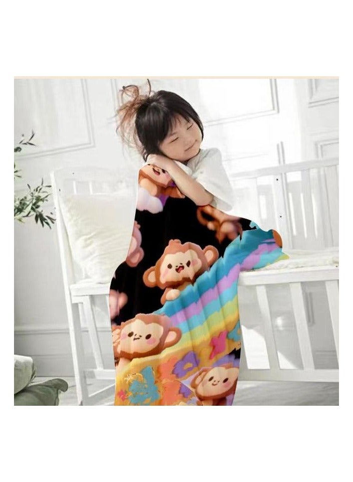 general Flannel thin blanket (warm and comfortable, suitable for sleep, gaming, dust removal and sandproof) 150cm*200cm - 841 - Image 4