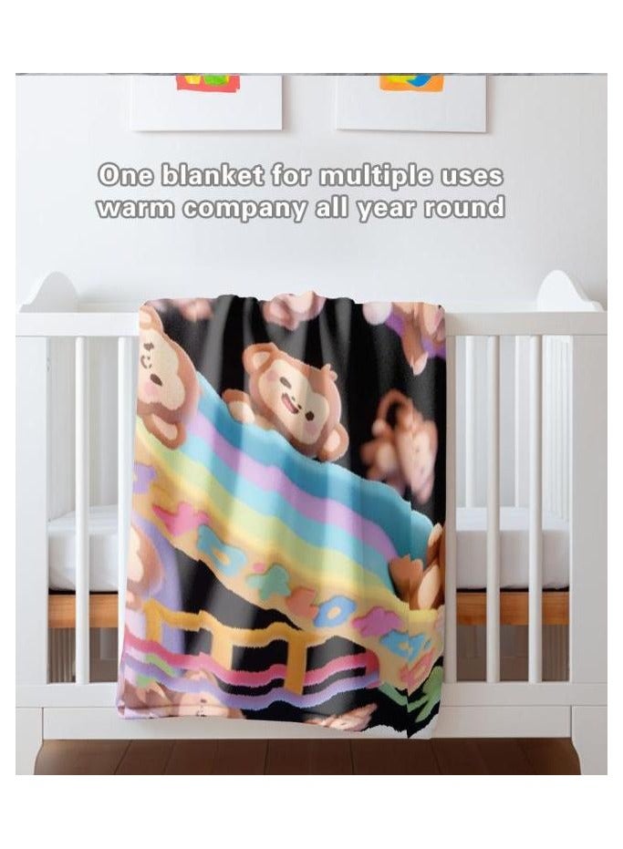 general Flannel thin blanket (warm and comfortable, suitable for sleep, gaming, dust removal and sandproof) 150cm*200cm - 841 - Image 5