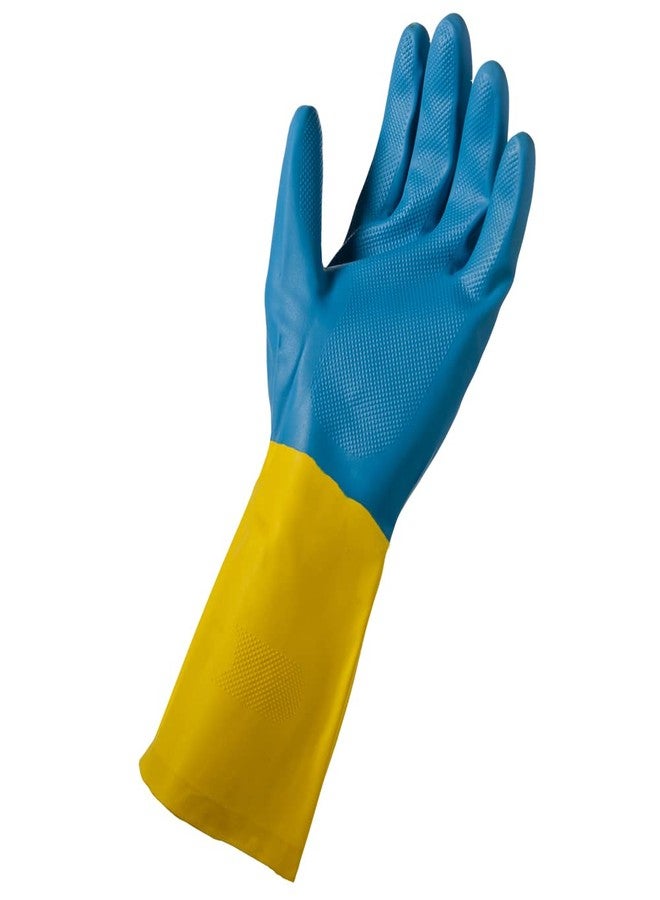 Soft Scrub Neoprene Coated, Reusable Latex Household Glove Medium - Image 2