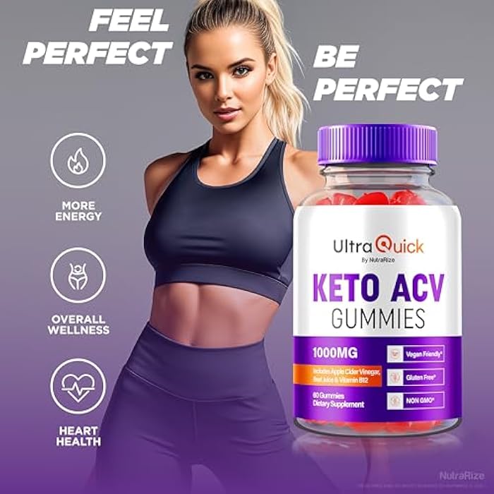 NutraRize (2 Pack) Ultra Quick Keto ACV Gummies, UltraQuick Keto+ACV Weight Loss Support, Premium Keto Plus ACV Formula, Natural Apple Cider Vinegar, Official Gomitas Reviews (120 Gummies) - Image 4