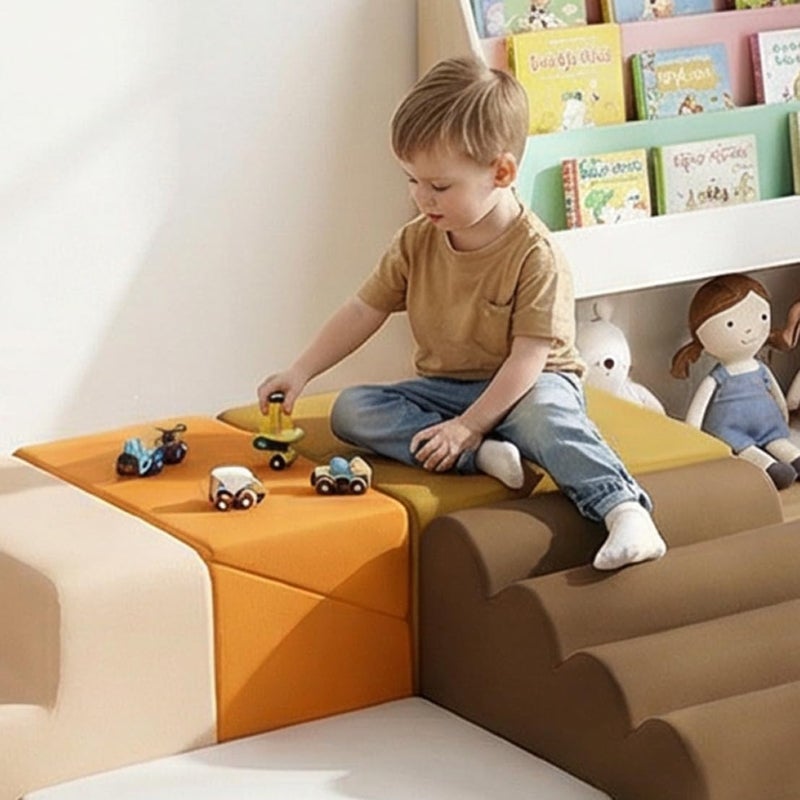 BanaSuper Kids Soft Play Set, Foam Climbing Blocks for Toddlers, Foam Play Gym with Non-Slip Base, EN71 Certified Indoor Activity Toys for Sensory Motor Skills, Washable & Modular Design (Colourful) - Image 2