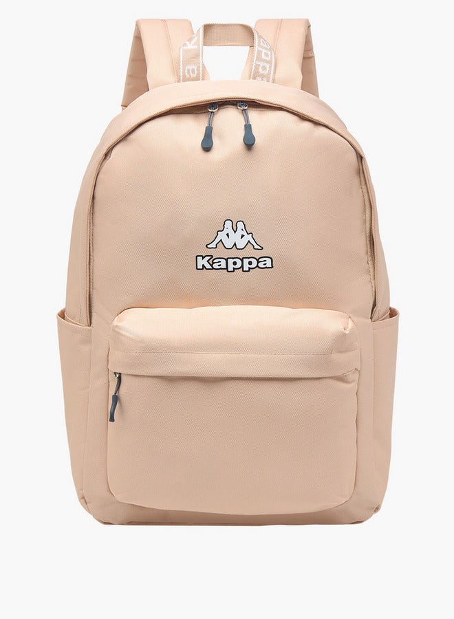 Kappa Girls Logo Print School Backpack with Zip Closure and Adjustable Strap - 29x15x42 cm  - Image 1