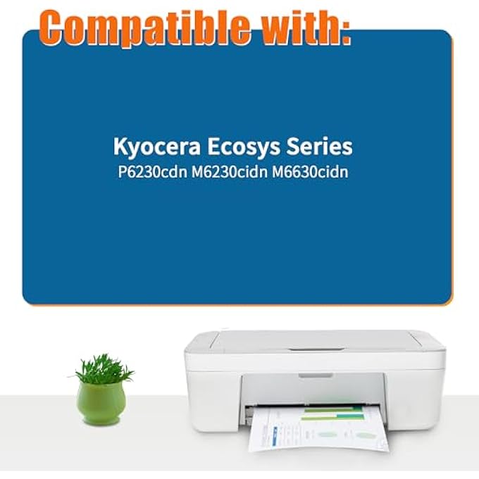 تونر متوافق مع كيوسيرا TK5270 TK-5270K ECOSYS M6230CIDN M6230CIDNT M6630CIDN P6230CDN 1T02TV0NL0 (سماوي) - Image 2