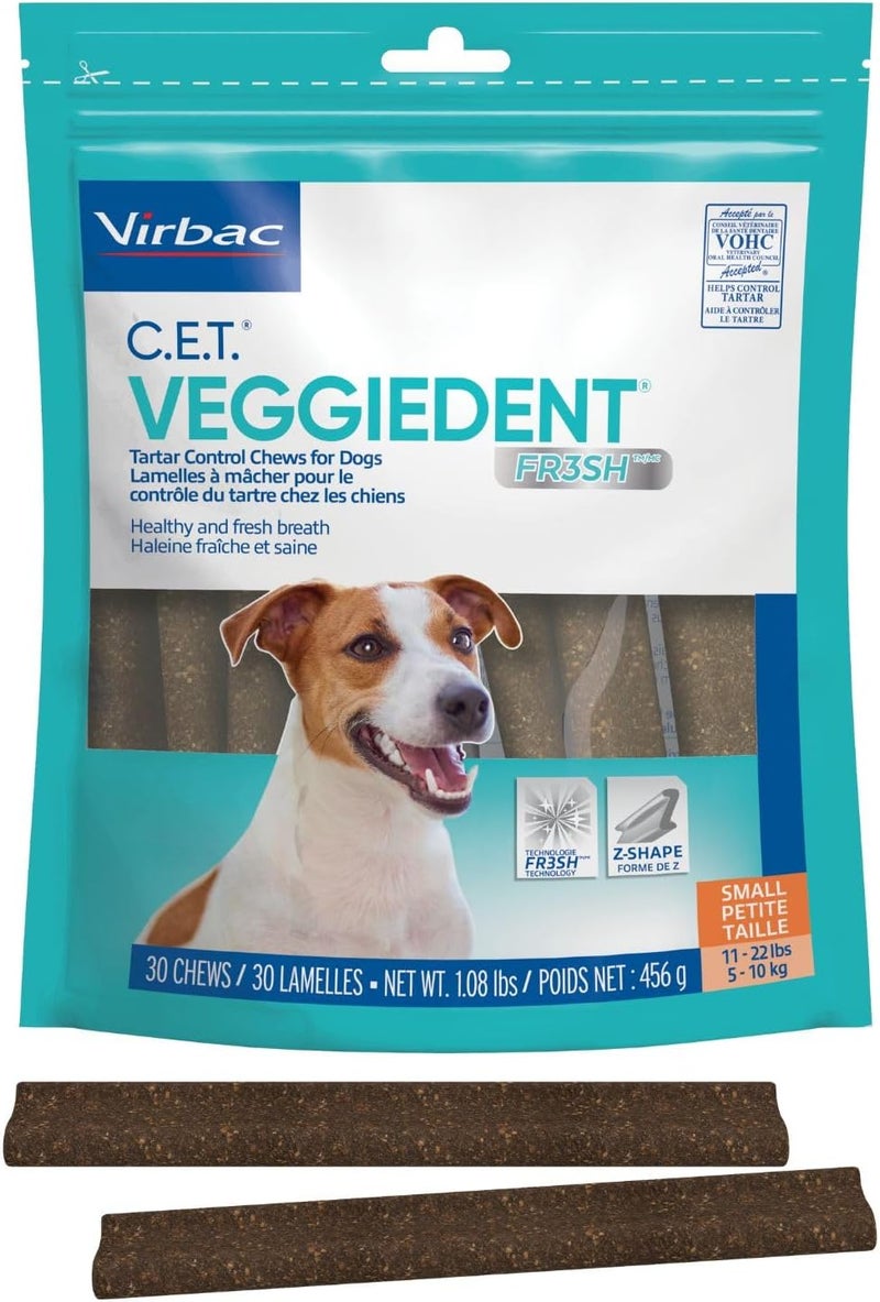 فيرباك CET Veggiedent FR3SH مضغات التحكم في الجير للكلاب، صغير - Image 1