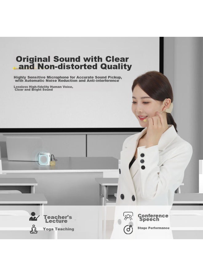 Asing Wm03 Wireless Microphone, Teacher's Classroom Lavalier, Amplifier-specific Headset, Conference And Performance Headphones - Image 3