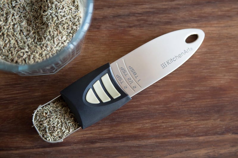 KitchenArt Pro Adjust-A-Tablespoon - Adjustable Measuring Spoon with Satin Finish - Image 4