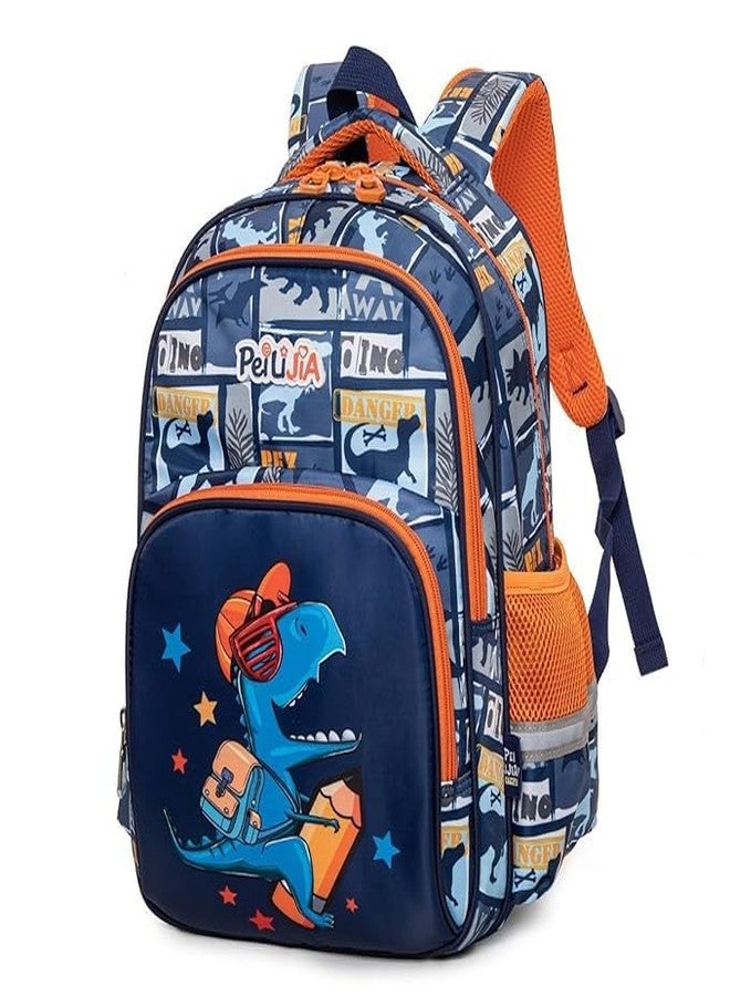 Carryze Premium Kids Dinosaur Theme School Backpack | Cute Cartoon Dino Print with Multi-Compartments | Lightweight, Durable & Comfortable Nursery-Kindergarten Bag for Boys - Image 1