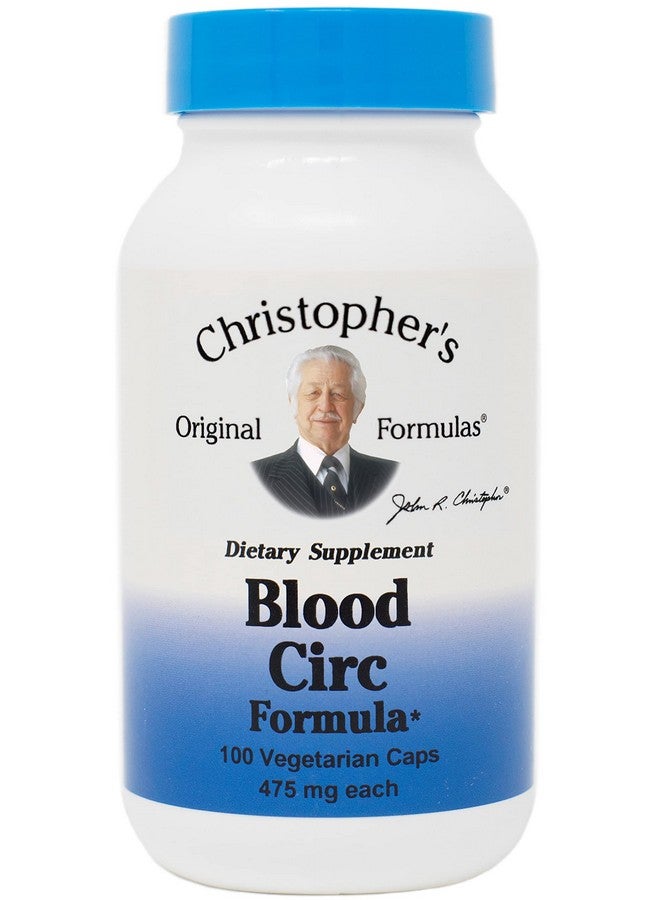 Christopher's Original Formulas Blood Circ Formula Capsules, Herbal Supplement for Cardiovascular & Circulatory Wellness, 100 Capsules - Image 1