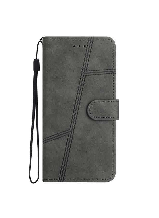 اس-توب جراب لهاتف Motorola Moto G35 مصنوع من الجلد مع خياطة مريحة - Image 2