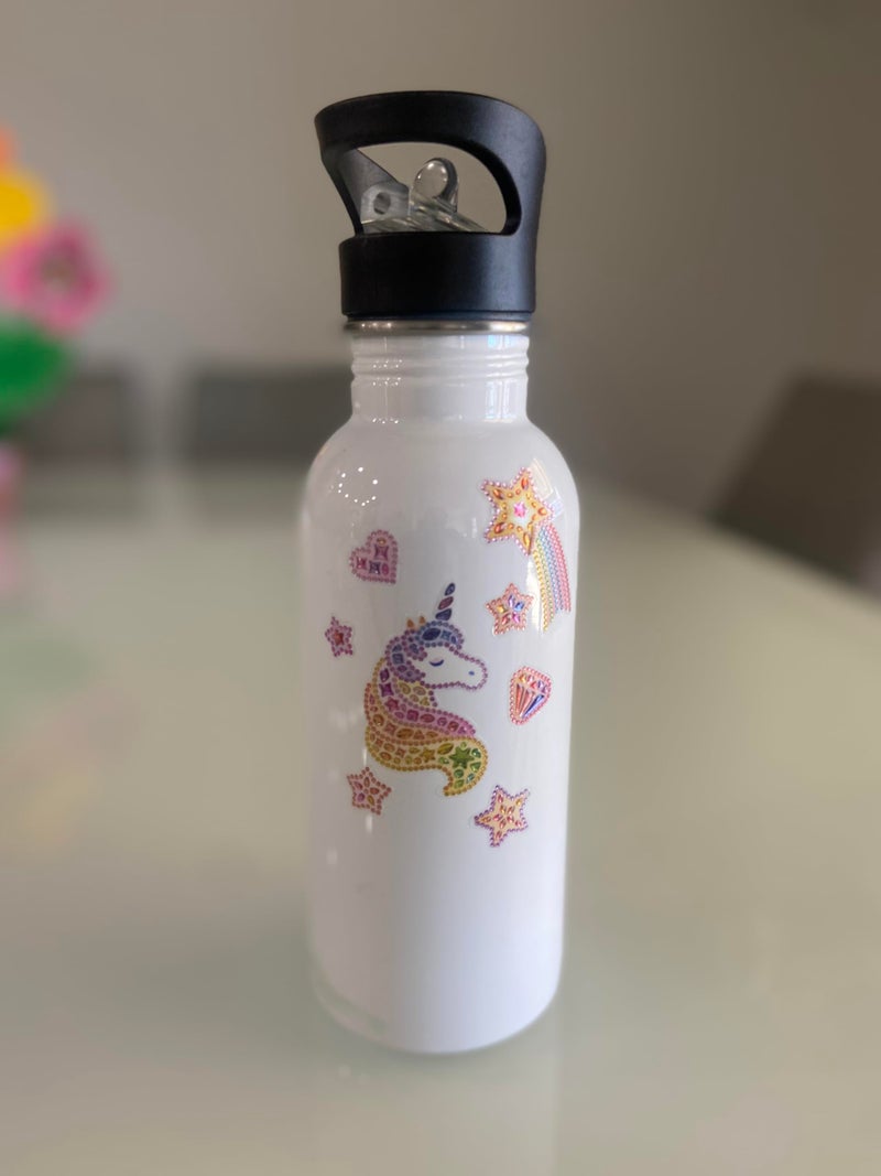AoneFun Unicorn Stickers - Unicorn Stickers For Girls Shiny Stickers For Girls 4-8 Unicorn Stickers For Kids Girl Stickers Sparkle Stickers Unicorn Stickers For Cups Dimensional Stickers Clear With Gems - Image 2