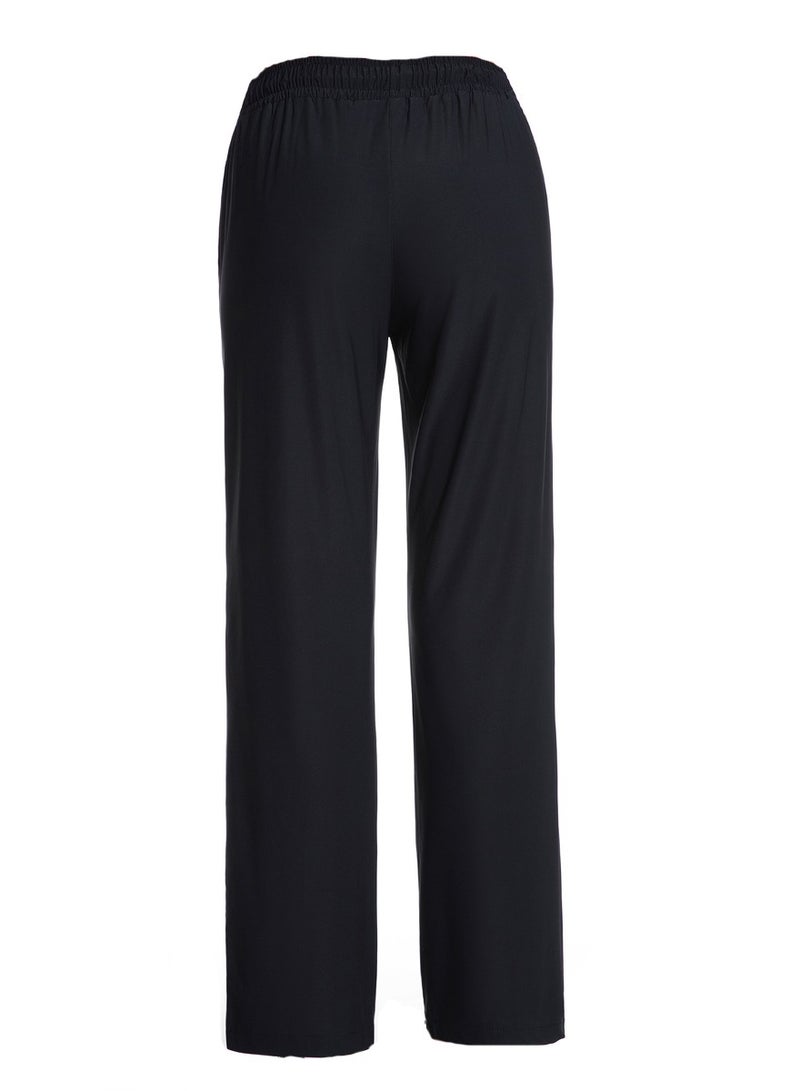 بنطلون الجري الفضفاض النسائي بحبل شد قابل للتعديل  سراويل رياضية بخصر مرن  تصميم قابل لضبط المقاس - Image 2