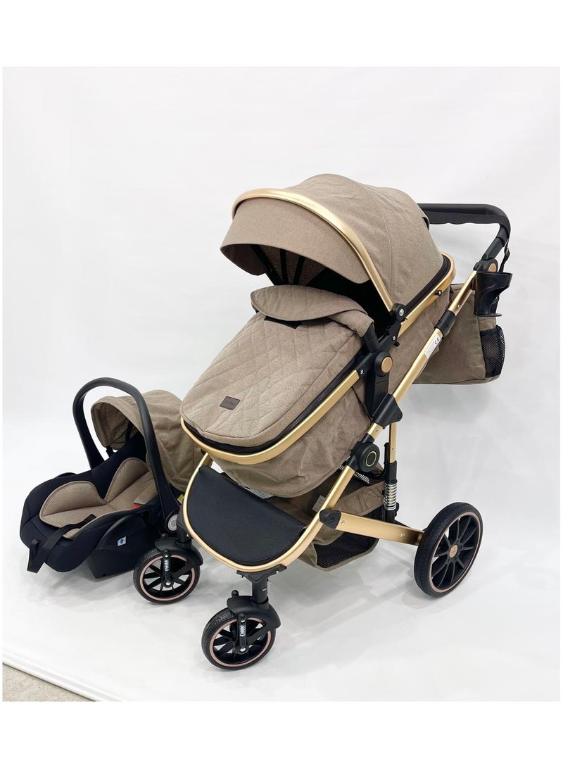 BURBAY 4‑in‑1 Convertible Baby Stroller – Stroller, Rocking Chair, Sling Carrier & Mummy Bag - Image 4