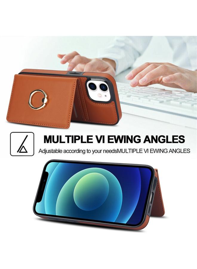 Zaboon Case For iPhone 12 mini RFID Anti-theft Card Ring Holder Phone Case - Image 4