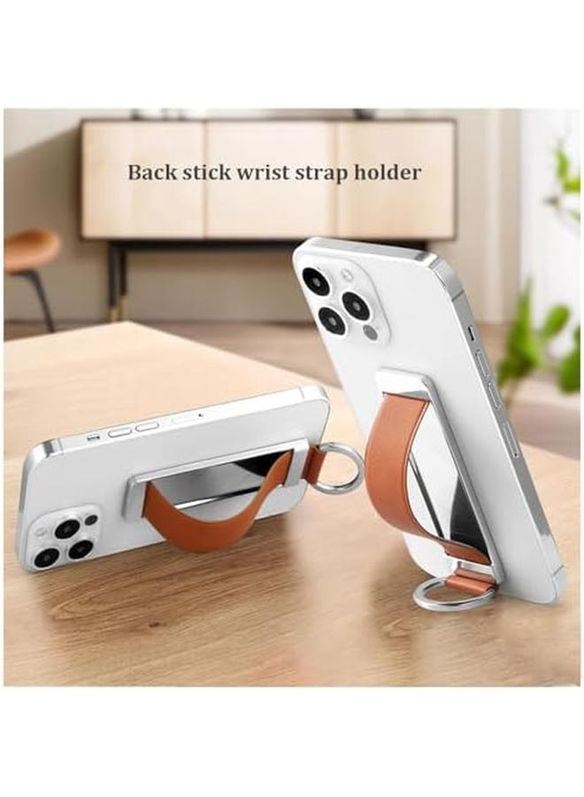 erorex Phone Grip 3 Packs Phone Grips For Back Of Phone Phone Strap Grip Holder Finger Cell Phone Grip Telescopic Phone Finger Strap Stand Universal Finger Kickstand For Most Smartphones Brown - Image 2