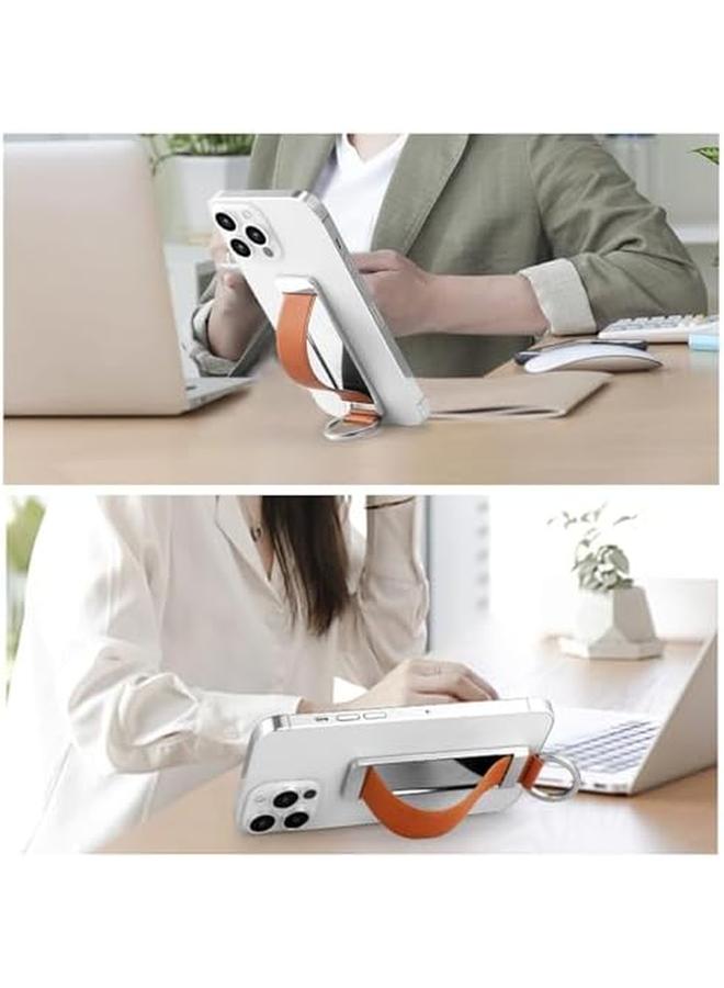 erorex Phone Grip 3 Packs Phone Grips For Back Of Phone Phone Strap Grip Holder Finger Cell Phone Grip Telescopic Phone Finger Strap Stand Universal Finger Kickstand For Most Smartphones Brown - Image 4