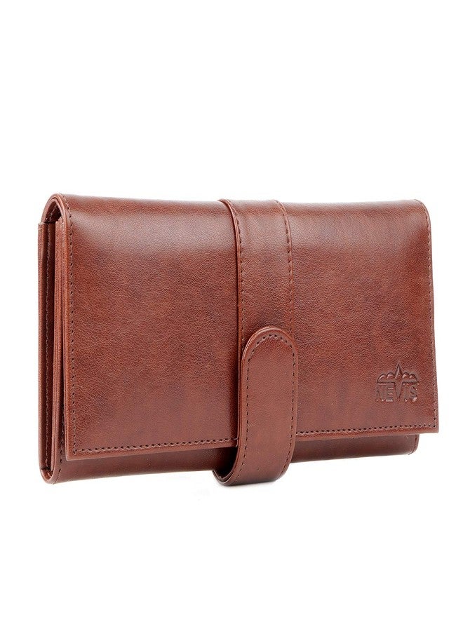 Nevis Crunch Leather Elegant Wallet Travel,Business Clutch for Women - Image 4