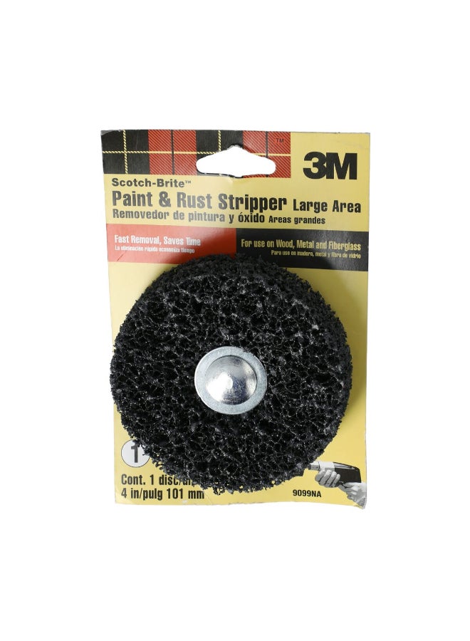 ثري ام 9099 قرص صنفرة مزيل للدهان والصدأ مساحة كبيرة أسود 4 بوصة - Image 1