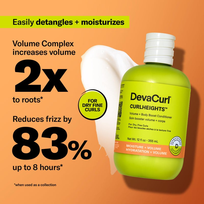 DevaCurl CurlHeights Volume + Body Boost Conditioner, 12 oz - Image 2