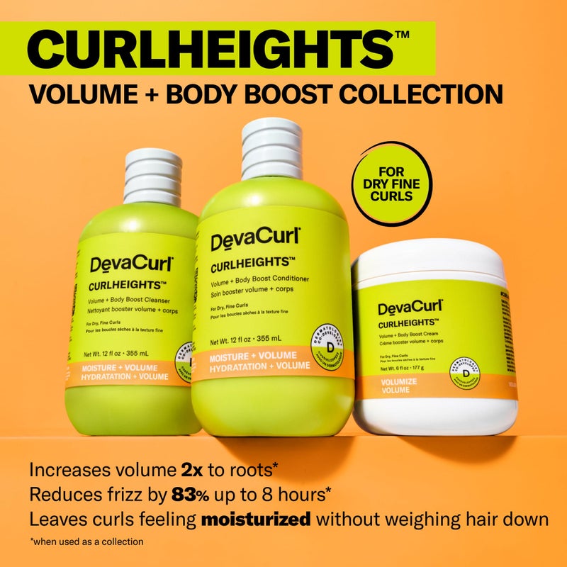 DevaCurl CurlHeights Volume + Body Boost Conditioner, 12 oz - Image 5
